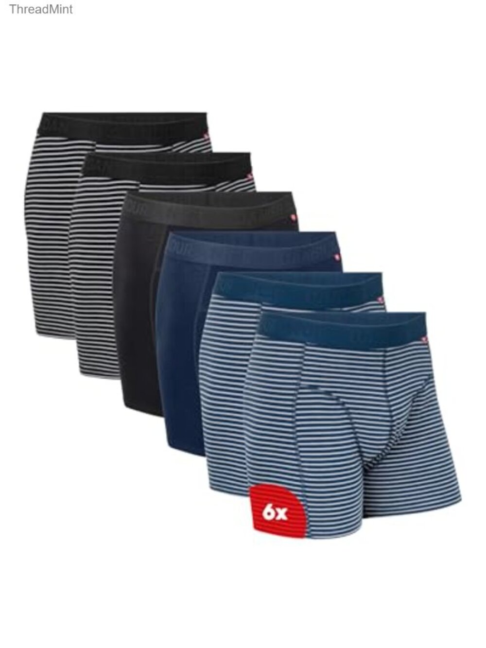 Organic Cotton Boxer Briefs Trunks Men 3 & 6-Pack Short Leg No-Pinch Waistband